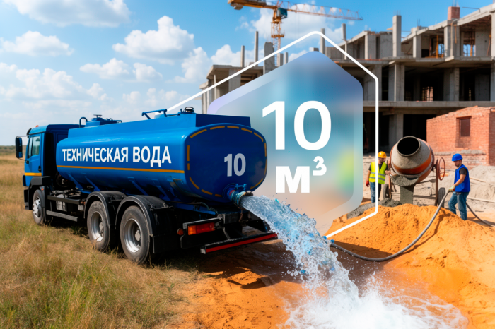 Техническая вода с доставкой в Ростове — заказ от 10 м³
